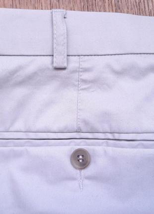 Штани брюки чіноси світлі бежеві кремові marks&spencer w42" l33" summer premium англія8 фото