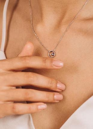 Серебряная цепочка кулон подвеска серебро