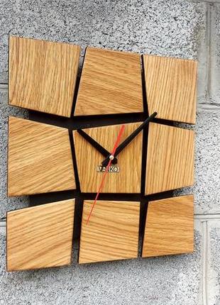 Настінні годинники в сучасному дизайні, незвичайні настінні годинники, дерев'яний годинник