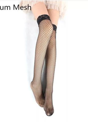 Женские чулки в сеточку