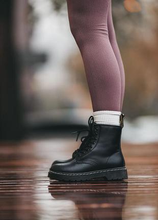 Зимові жіночі черевики dr. martens, женские зимние ботинки доктор мартинс