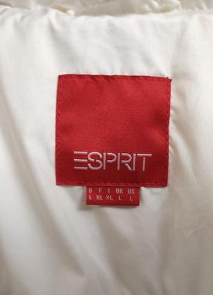 Натуральний зимовий пуховик esprit з вишитими сніжинками5 фото