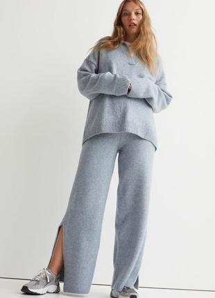 Вязаные трикотажные брюки h&m,p.m-l-xl