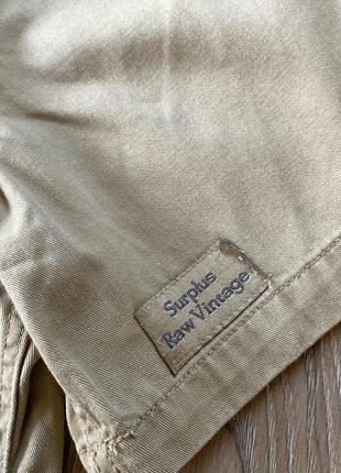 Мужская джинсовая рубашка с коротким рукавом surplus raw vintage милитари8 фото