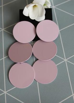 Сережки розовые asos1 фото