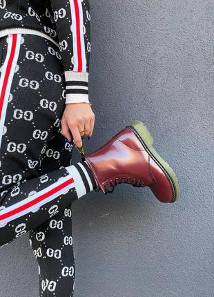 Зимові жіночі черевики dr. martens, женские зимние ботинки доктор мартинс3 фото