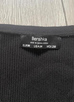 Боді з довгим рукавом на одне поече bershka4 фото