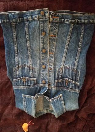 Джинсовая жилетка