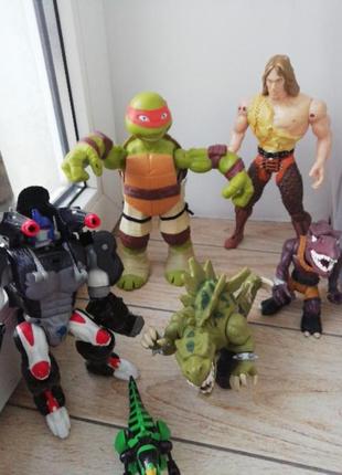 Mattel динозавры, персонажи из мультиков, игрушки для мальчика1 фото