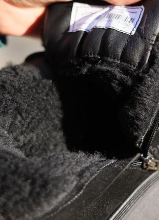 Теплые ботинки,берцы,берцы замшевые черные зимние женские (зима 2022-2023) для женщин удобные,комфортные,стильные5 фото