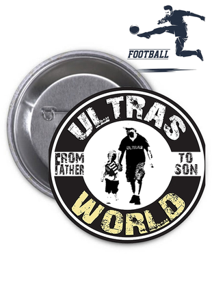 Значок ultras world sport football ультрас футбол спорт