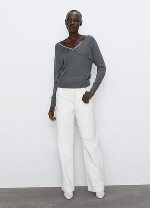 Джемпер з мереживом /zara/36/s