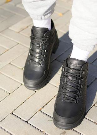 Стильные ботинки спортивные,кроссовки кожаные черные мужские зимние (зима 2022-2023) для мужчин,удобные,комфортные,стильные3 фото