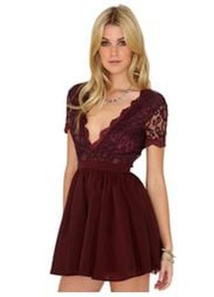 Missguided платье бордо бордовое винное марсала вишневое бургунди гипюр гипюровое6 фото