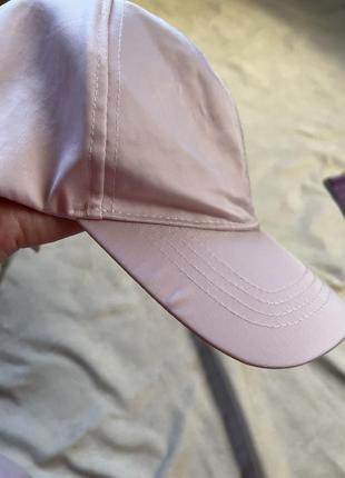 Рожева бейсболка, пудрова бейсболка с бантом ззаду від  primark