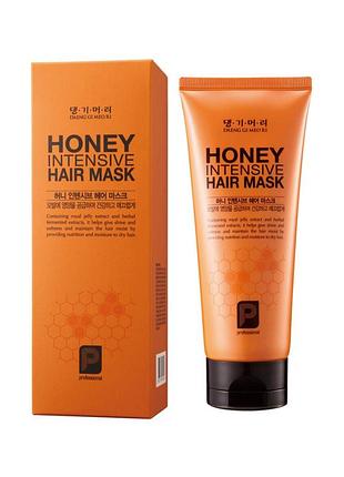 Маска для восстановления волос «медовая терапия» Glow Mask Pouch ri honey intensive hair mask