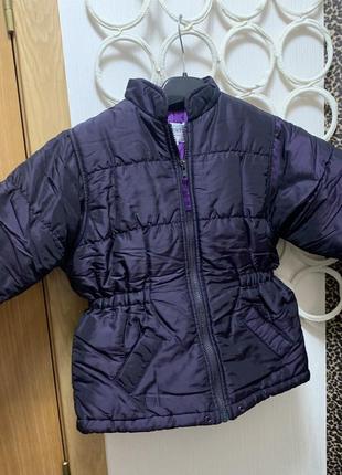 Фиолетовая куртка ,зимняя куртка,куртка на девочку