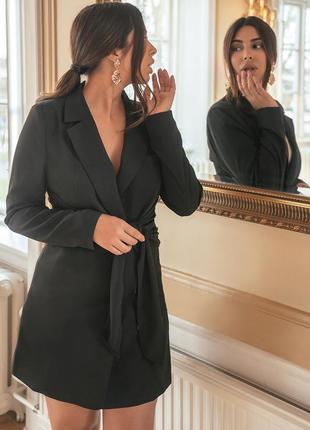 Атласна сукня блейзер  na-kd  xs-s, s-m2 фото