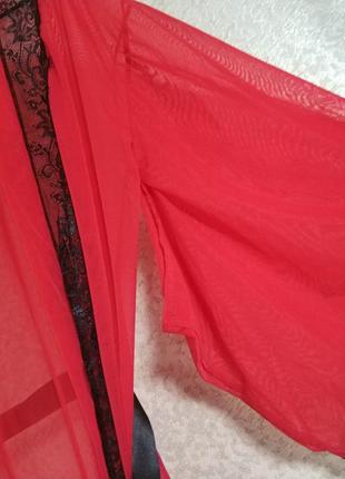 Короткий халат  пеньюар кимоно комбинация chilirose peignoir, розмер l/xl9 фото