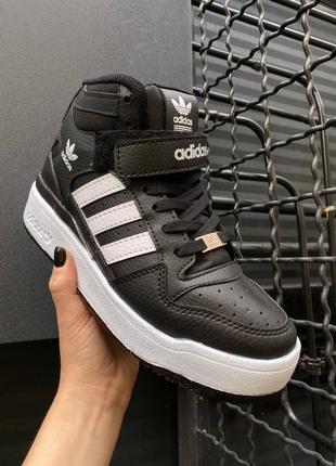 Kросівки adidas forum hight black white