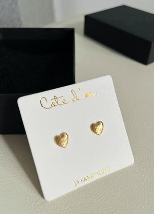 Розкішні сережки золото 585 проба  у стилі tiffany made in usa