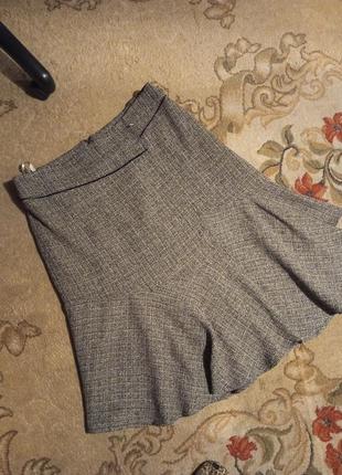 Элегантная,асимметричная,плотная,офисная юбка с подкладкой,большого размера,msmode5 фото