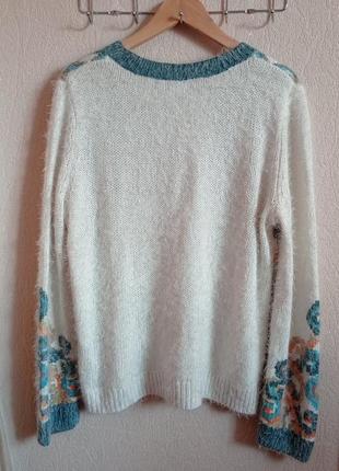 Стильний оверсайз светр з орнаментом бренду george5 фото