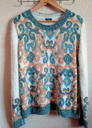 Стильний оверсайз светр з орнаментом бренду george2 фото