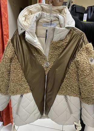 Alberto bini куртка зимова комбінована куртка з капюшоном1 фото