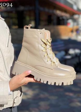 Шкіряні зимові черевики 💛