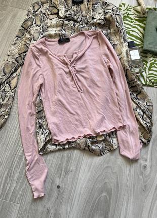 Красивая кофта в рубчик bershka