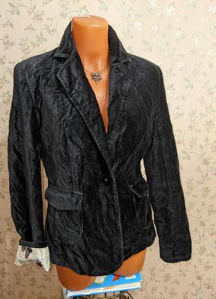 Піджак оксамит т,синій бархат