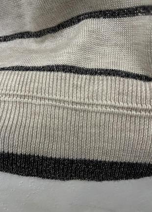 Нежный свитер , полоска люрекс4 фото