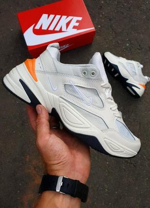 Кросівки nike m2k tekno ivory orange6 фото