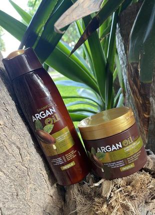 Восстанавливающая маска 400 ml, argan oil для сухих и поврежденных волос.