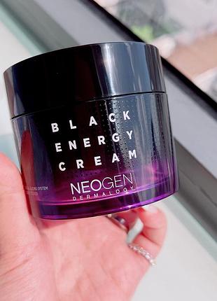 Насыщенный увлажняющий крем для лица с керамидами neogen dermalogy black energy cream4 фото