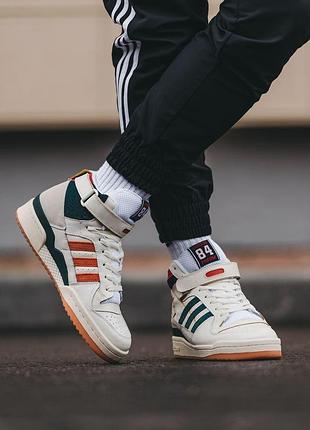 Чоловічі кросівки adidas forum Damian 84 collegiate green red cloud white / smb