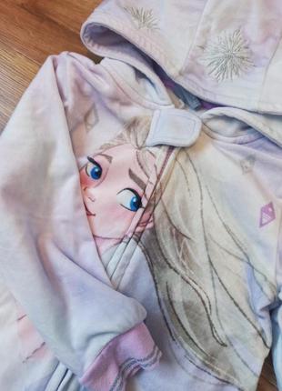 Крута плюшева піжама кігурумі на дівчинку зріст 92 98 холодне серце фроузен2 фото
