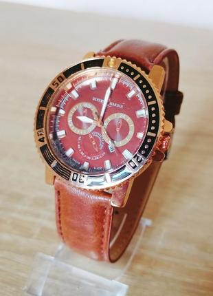 Мужские наручные часы ulysse nardin brown2 фото