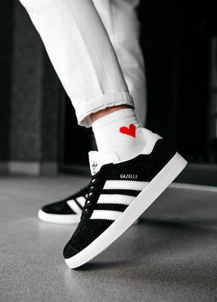 Жіночі кросівки adidas gazelle black 2 / smb3 фото