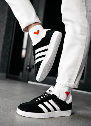 Жіночі кросівки adidas gazelle black 2 / smb6 фото