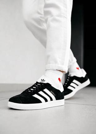 Жіночі кросівки adidas gazelle black 2 / smb9 фото