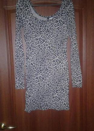 Милое леопардовое платье1 фото