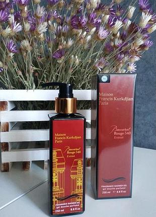 Парфюмированный гель для душа maison francis kurkdjian baccarat rouge 540 extrait de parfum exclusive euro 250
ml