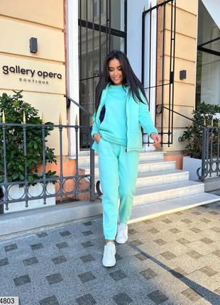 ❤️3 цвета теплый спортивный костюм тройка