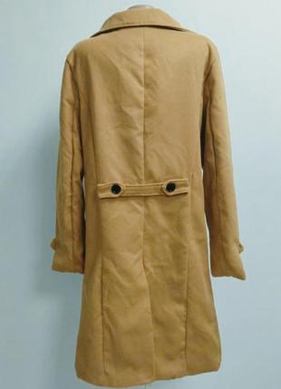 Стильне пальто світло-коричневого кольору2 фото