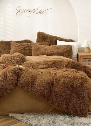 Очень тёплое зимнее одеяло меховое холлофайбер/теплющее одеяло мех холлофайбер, самое...
