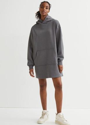 Платье-худи, толстовка h&m( zara), коллекция 2022 года, размер s