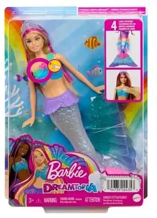 Лялька-русалка barbie dreamtopia сяючий хвостик