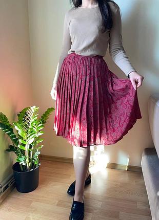 Винтажная юбка плиссе eastex heirloom collection made in great britain